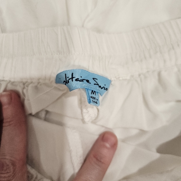 Solitaire Swim Wide Leg Lace Swimsuit Coverup Bottoms - MEDIUM - Great Condition - Picture 7 of 7